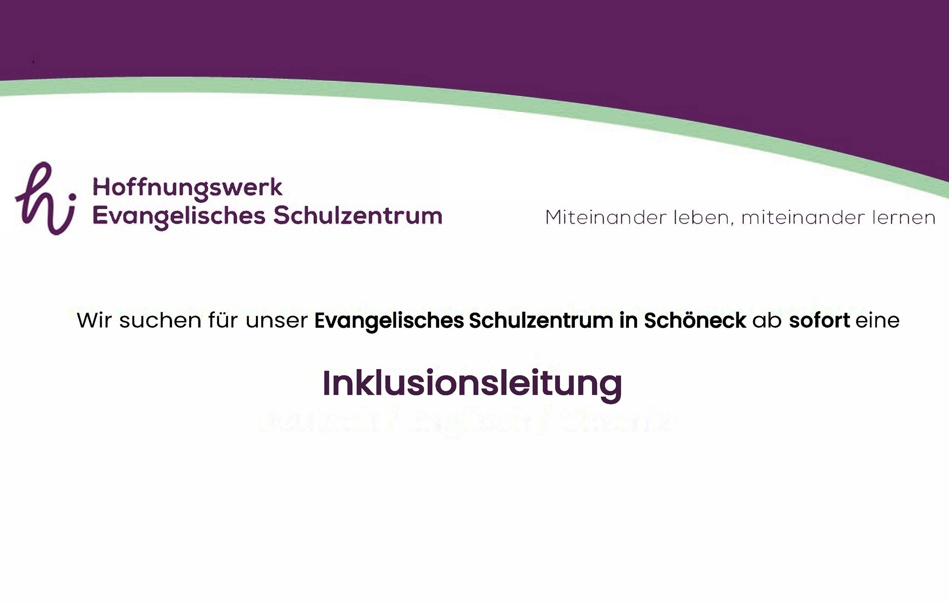 Inklusionsleitung Schöneck
